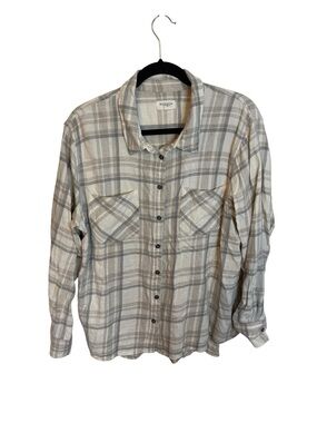 Hudson North Gray Plaid Cotton Flannel